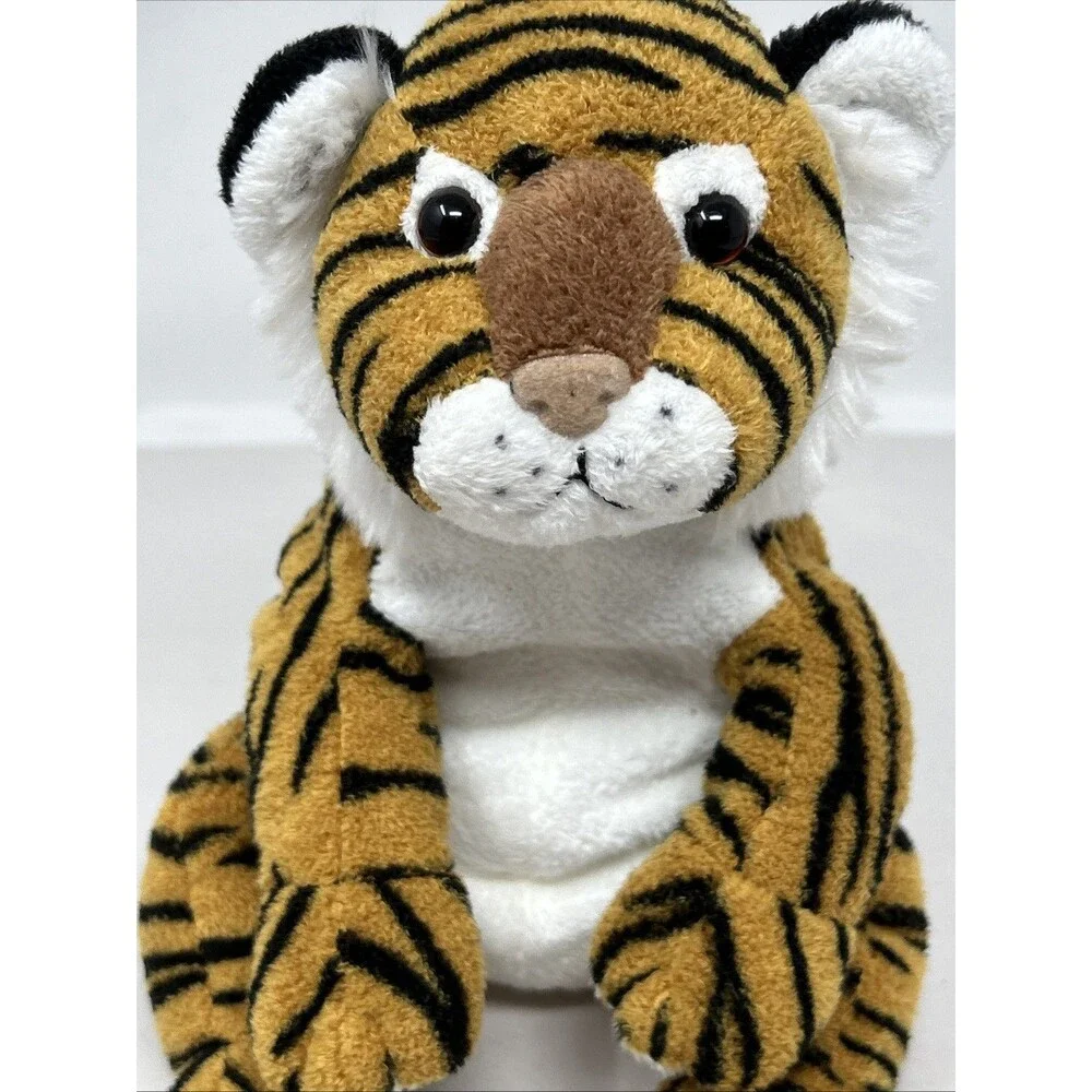 2005 Princess Soft Toys Gold Black Stripe Tiger Plush Stuffed Animal 10